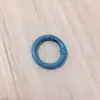 Hebilla de resorte de color, anillo de resorte de aleación de pintura de círculo abierto de metal, cadena para teléfono móvil, cadena para bolso, accesorios hechos a mano