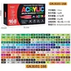 Conjunto de Marcadores Acrílicos Guangna 8101 com Ponta Líquida Macia e 408 Cores para Estudantes, Canetas de Desenho, Canetas Aquarela para Graffiti