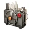 Soporte para Cuchillos Estante de Almacenamiento para Utensilios de Cocina Hogareño Nuevo Montado en Pared Multifuncional Magnético para Tapas de Ollas Tabla de Cortar Cuchillos Palillos Jaula Estante de Almacenamiento Integrado