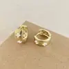 Diseño Aretes Cepillados 2025 Nuevos Aretes Retro de Perlas para Mujer Aretes de Lujo Accesible de Gama Alta Adecuados para Caras Redondas