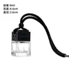 Ponto Quadrado Cobertura Pingente Perfume Carro Simples Aromaterapia Carro Óleo Essencial Reembalado Pendurado Perfume Garrafa Vazia Atacado