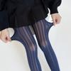 2024 Novo amor retrô tridimensional vertical jacquard emagrecendo meias de fundo primavera e outono feminino de cor sólida meias de personalidade de nicho