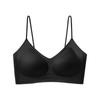 Base de Maquiagem Líquida Camisola Decote V Base de Beleza Colete Sem Fio Suporte Integrado para Seios Laterais Sutiã Push-Up