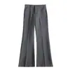 Pantalones de traje versátiles y modernos de caída para hombre 2026, estilo americano, pantalones casuales elegantes, ligeramente acampanados, talla grande, corte recto