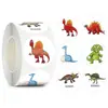 500 Pegatinas/Rollo Combinación de Dinosaurios Animales Pegatinas Autoadhesivas Guardería Niños Estímulo Pegatinas de Recompensa Dinosaurio