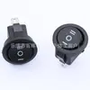 Interruptor basculante KCD1-3P certificado ETL estándar de EE. UU., tipo redondo de tres posiciones, orificio de montaje de 15 MM, interruptor basculante de 6A220V