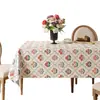 Mantel Floral Vintage 2026 Modelo Nuevo a Prueba de Aceite, Impermeable, Resistente al Calor, Mantel de Mesa de Gama Alta para Uso Doméstico, Mantel de Mesa de Café Engrosado