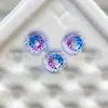 Zircón de corte araña de dos tonos degradado de alto brillo de 5A, color degradado de alto fuego de 6 mm, diamante suelto para arte de uñas hecho a mano y accesorios de joyería