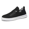 Zapatos de Malla Transfronterizos para Hombre Verano Nuevo Suela Suave Transpirable Tejido Fly Zapatilla Moda Tendencia Tobillo Zapatos Casuales para Hombre