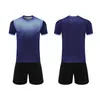 Conjunto de uniforme de fútbol al por mayor de fábrica, poliéster de secado rápido de manga corta, hecho a medida para hombres, mujeres, estudiantes, competición de equipo, entrenamiento y ropa deportiva