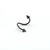 Anillo Labial con Espiga Doble Extremo en Forma de S de Acero Inoxidable Piercing de Gancho Espiral Joyería Anillo para Ceja Anillo para Nariz Joyería Multiusos En Stock