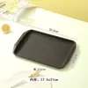 Múltiples bandejas plásticas antideslizantes comerciales, bandejas rectangulares de comida rápida estilo chino, platos rectangulares para hamburguesas de cantina de hotel KFC