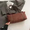 Bolso Tote para Mujer de Gran Capacidad Suede Felpa Bolso de Hombro Único Bolso Suave Holgado para Debajo del Brazo Bolso Retro Maillard para el Trabajo y el Trayecto