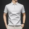 Camisa Polo de Verano Nuevo Estilo de Media Manga para Hombres de Mediana Edad y Mayores, Camiseta sin Mangas de Tejido Waffle sin Costuras con Cuello de Solapa