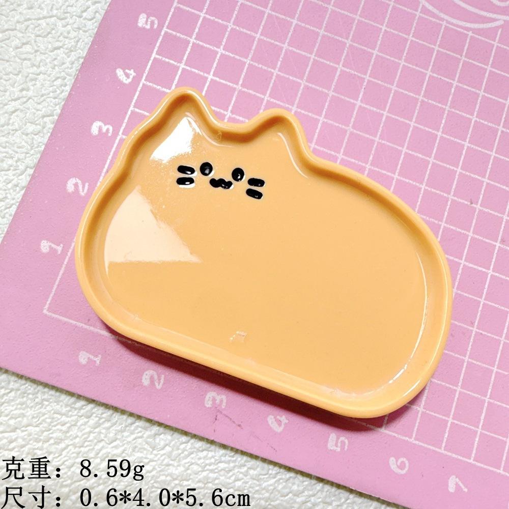 7#咖色---猫猫盘子