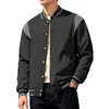 Jaqueta Masculina Outono/Inverno Costa Oeste Americana Transfronteiriça Uniforme de Baseball Amazon Casual Peso Pesado High Street Cardigan de Lã Masculino