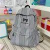 Mochila a cuadros simple estilo coreano para mujer, adecuada para estudiantes de secundaria, preparatoria y universidad, gran capacidad, elegante, ligera, mochila casual