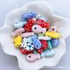 Cuentas Cerámicas de Peces Rayados Transfronterizos Cuentas Sueltas Cuentas Pintadas a Mano Collar Pulsera Hechos a Mano Accesorios DIY Accesorios de Yiwu