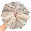 Scrunchie de Encaje Blanco Suave Flor para el Cabello Extra Grande Estilo Coreano para Mujer Goma para el Cabello de Alta Gama Accesorios para el Cabello Venta al por Mayor