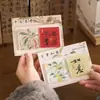Imán Magnético Acrílico Estilo Chino para Refrigerador, Feliz y Tranquilo, Retro, Bendición de Paz y Alegría, Texto Caligráfico Decoración, Succión Magnética