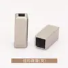 Campana Colgante de Metal con Bordes Redondeados Rectangular Cuerda de Tubo Recto Hebilla de Extremo Hebilla de Extremo de Cuerda de Pantalón de Aleación de Zinc Electrochapada Jinda Accesorios para Ropa