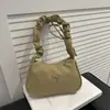 Bolso de Hombro Plegado con Lazo para Mujer, Moderno y Versátil, Bolso de Hombro Sencillo, Elegante Bolso Casual para el Día a Día, Bolso de Mano