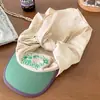 Gorro Pañuelo Único con Bloques de Color de Secado Rápido para Mujer, Divertido de Verano Bordado para Exteriores, Calle, Camping, Visera Solar, Pañuelo para la Cabeza, Gorra de Béisbol