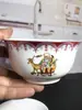 Jingdezhen Regalos para Cumpleaños Regalos de Agradecimiento para Cumpleaños Longevidad Tazones Regalos para Cumpleaños de Personas Mayores Tazones de Agradecimiento con Tiaoyi Shenghuo