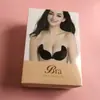 Bolsa de silicona con autocierre para sujetador, superficie de tela, pegatina invisible para el pecho, caja de color, venta al por mayor, caja de papel pequeña, embalaje de pegatina de leche de silicona