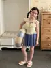 Traje de baño para niñas, Nuevo estilo de verano, Falda de dos piezas, Lindo traje de baño con protección solar para niñas y niños mayores