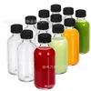 Garrafa de Vidro Transparente Amazon 60ml Garrafa Dosadora Boston Garrafa de Suco com Funil Garrafa para Óleo Essencial Medicina Cosmético