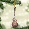 Oferta Especial Criativa Mini Guitarra de Natal Amantes Acrílico Plano Pendurado Decorações para Retrovisor de Carro Defeito