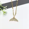 Accesorios para Mujer Cobre Microincrustado Circonita Simple Acero Inoxidable Collar Lujo Ligero Moderno Nicho Joyería para Clavícula Geométrica Moda Ol