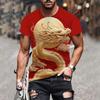 Camiseta Masculina Comércio Exterior Exportação Amazon Verão Menino Manga Curta Top Moda Casual Personalidade Camiseta 3D