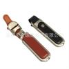 Estuche de Metal Aleación de Zinc Cuero USB Flash Drive Negocios Cuero PU USB Flash Drive Borde de Acero USB Estuche de Cuero USB Flash Drive Overrive