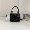 2026 Nuevo Estilo Coreano Moda Versátil Dulce Lunares Bolso Cubo Nicho Hombro Único Cruzado Bolso de Mano Mayoreo