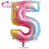 Globo de Película de Aluminio Digital Versión Gruesa de 30 pulgadas / 32 pulgadas Globo Venta al por Mayor Globo Digital de 75 cm Decoración de Fiesta Globo Inflable