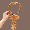 Estilo Coreano Verão Faixa de Cabeça Alta Caveira para Lavar o Rosto Feminina Estilo Luxo Leve de Alta Qualidade com Dentes Faixa de Cabelo Prendedor de Cabelo Fofo de Esponja