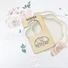 Cartão de Milhagem de Crescimento de Bebê de Madeira Arquivo de Crescimento Cartão Divisor de Guarda-Roupa de Bebê Separação por Tamanho Pendurado