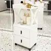 Gabinete de Herramientas para Salón de Belleza Mesa Espejo para Salón de Peluquería Gabinete con Cajones Gabinete de Almacenamiento de Madera para Cortar el Cabello Gabinete de Trabajo para Barbería