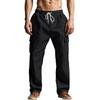 Pantalones de Trabajo Transpirables Finos Multibolsillo Sueltos Casuales Modernos de Pierna Ancha para Hombre de Cuatro Estaciones