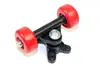 Conjunto Completo de Trucks para Skate Rodas de Skate Double Kick Ponte de Skate Conjunto Completo de Acessórios Liga de Alumínio Crianças Adulto