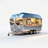 Venta al por mayor directa de fábrica Estilo Celebridad de Internet Food Truck Acero Inoxidable Carrito Móvil de Comida Callejera Personalizable