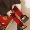 Calcetines Rojos para Mujeres en su Año Zodiacal, Calcetines Rojos Festivos Unisex de Media Pantorrilla, Estilo Ab, Calcetines de Algodón 3D Culturales Creativos que Promueven la Riqueza, Calcetines de Año Nuevo