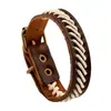 Joias de Exportação Europeias e Americanas, Pulseiras de Couro Trançado Artesanais Vintage, Venda Direta do Fabricante, Pulseiras Modernas e Simples