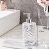 Botella dispensadora de gel de ducha para baño Regalo para el hogar Suministros de baño Botella de gel de ducha de queso corrugado Botella de desinfectante de manos