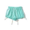 Verano JD197-24 Nuevo Estilo Europeo y Americano Color Contraste Dos Barras Cordón Cintura Elástica Spice Girl Casual Deportivo Pantalones Cortos Hot
