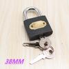 Candado de Anillo de Día de 38 mm Marca Núcleo de Hierro Gris Apertura Recta 364 Candado para Puerta de Casa