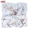 Nuevo verano francés elegante patrón de ramo de peonías 90 bufanda cuadrada grande de satén bufanda bufanda suministro de Yiwu