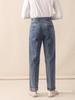 Calças jeans lavadas estilo Hong Kong Calças masculinas da moda Calças masculinas casuais Calças masculinas estilo americano Calças lavadas resistentes a rugas